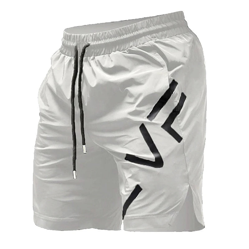 Men's Summer Fitness Sports Training Running Shorts Gym Muscle Man Casual Breathable Quick Dry Workout Bodybuilding Short Pants