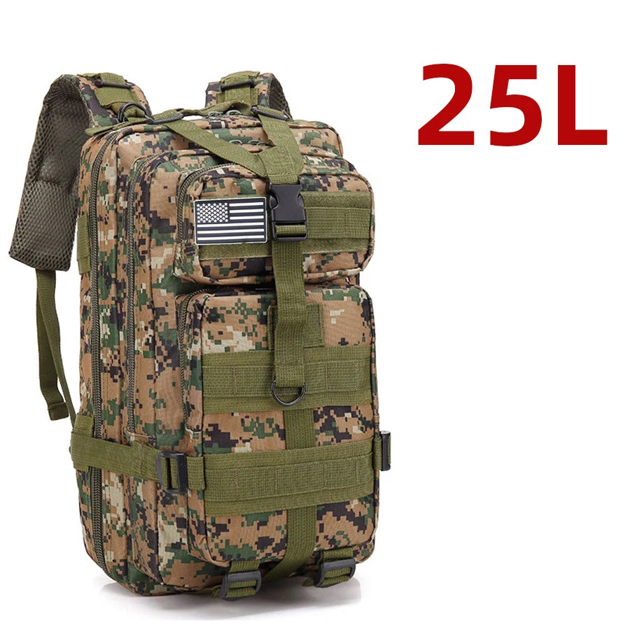 25L/50L Waterproof Tactical Hiking & Camping Backpack