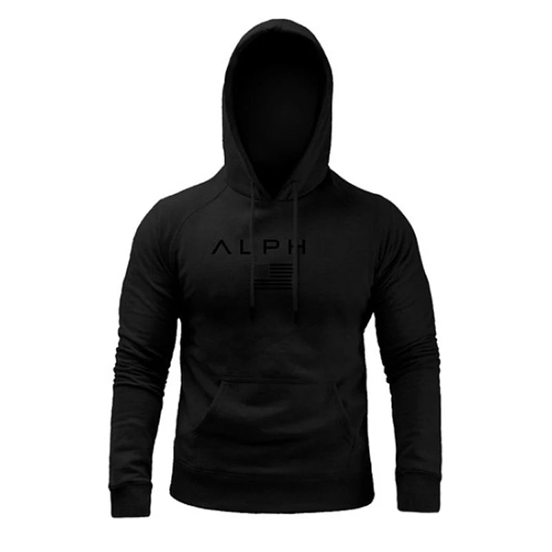 Men's Gym Hoodies Man Cotton Hooded Pullovers Sweatshirts Running Workout Sportswear Casual Male Spring And Autumn Clothing