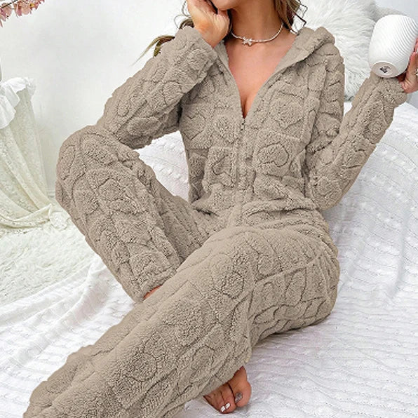Plush Coral Fleece Cartoon Onesie Pyjamas