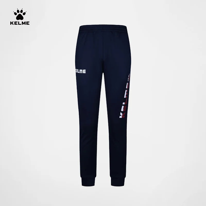 KELME Casual Sports Pants In Summer And Autumn Thin Breathable Knitted Leggings For Men And Women Contrast Printing 3881350-1