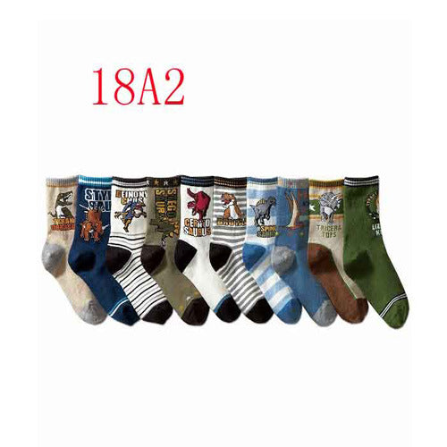 10 pairs / lot children boy socks kids 4-15 years old kids socks cartoon cotton children's socks high quality - PEGS & HANGERS PTY LTD