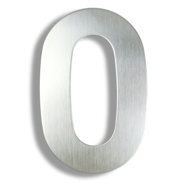 15cm House Number Sign #0-9 Huisnummer Outdoor Silver 6 inch.Door Numbers Plate Home Address Signage Numeros Casa Exterior Big - PEGS & HANGERS PTY LTD