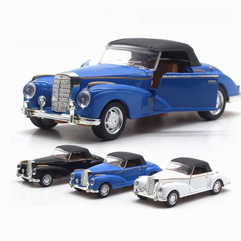 1:36 Children Alloy Pull Back Car Toys Retro Classic Car Diecasts Toys Vehicles Models Collection High Simulation Model TY0559 - PEGS & HANGERS PTY LTD