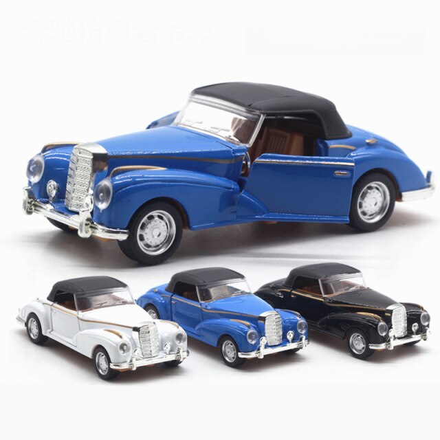 1:36 Children Alloy Pull Back Car Toys Retro Classic Car Diecasts Toys Vehicles Models Collection High Simulation Model TY0559 - PEGS & HANGERS PTY LTD