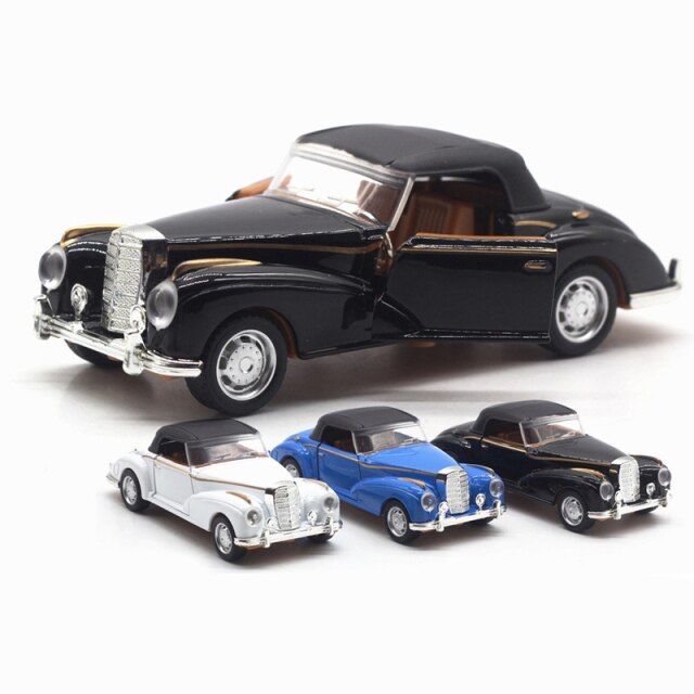 1:36 Children Alloy Pull Back Car Toys Retro Classic Car Diecasts Toys Vehicles Models Collection High Simulation Model TY0559 - PEGS & HANGERS PTY LTD