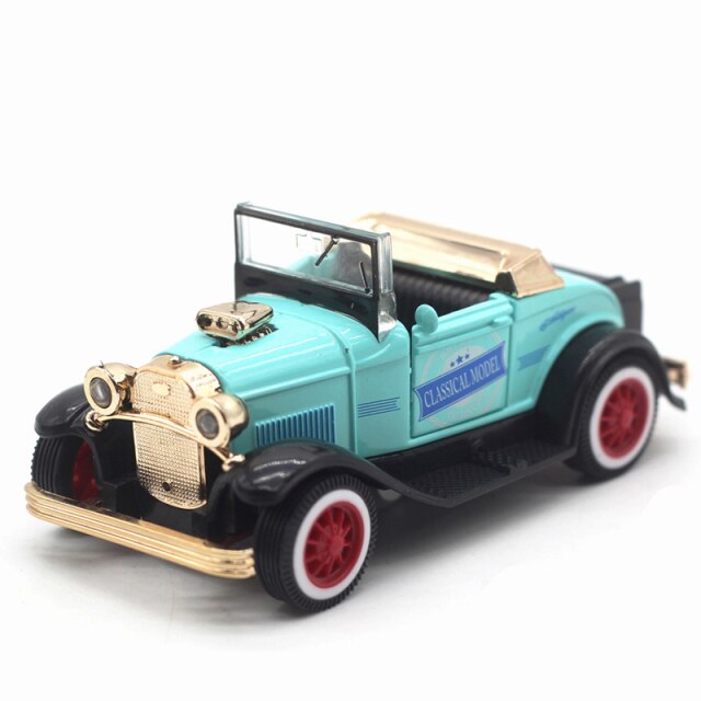 1:36 Alloy Classic Car Model Metal Pull Back Diecast Car Music&Light Toy High Simulation Model Toys for Children Kid Gift TY0546 - PEGS & HANGERS PTY LTD