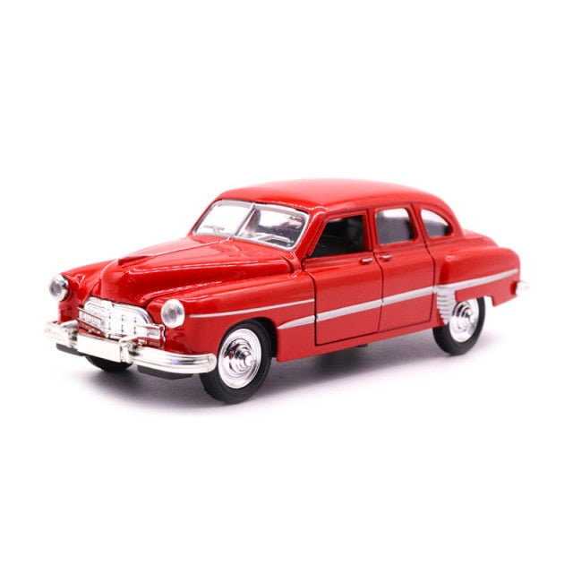 1:28 Children Alloy Pull Back Car Toys Retro Classic Car Diecasts & Toys Vehicles Models High Simulation Collection Model TY0476 - PEGS & HANGERS PTY LTD